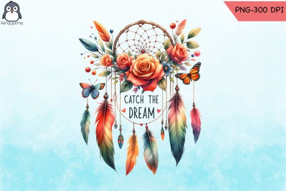 Catch the Dream Dreamcatcher PNG for Graphics and Crafts