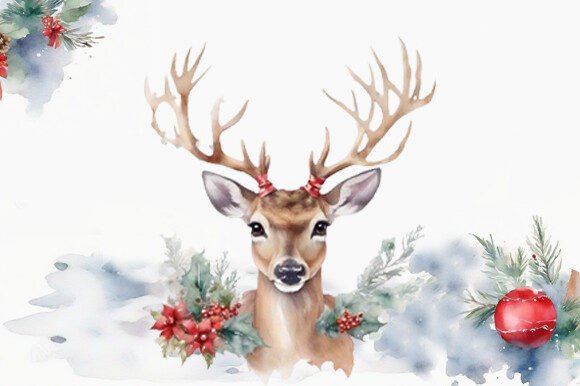 Cute Christmas Peeking Clipart PNG for Graphics & Print Templates