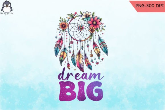 Dream Big Dreamcatcher PNG Design for Graphics and Crafts