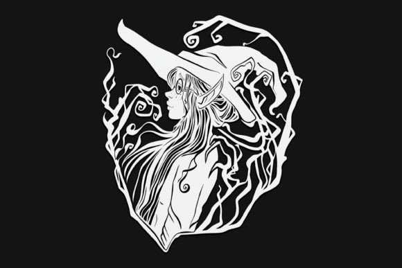 Elf Witch Drawing 27 Graphics and Illustrations Review