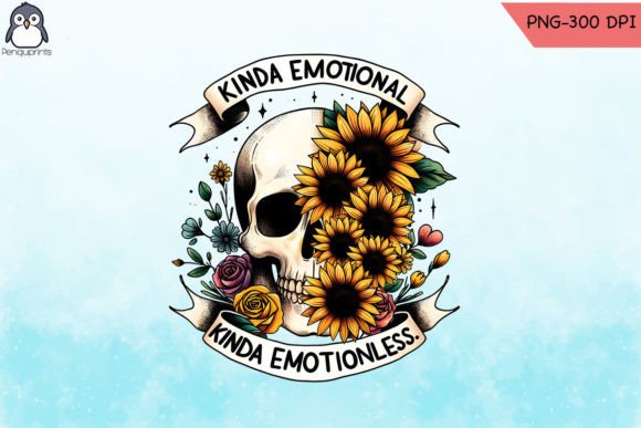 Emotional Sunflower Skull PNG: A Graphics & Crafts Review