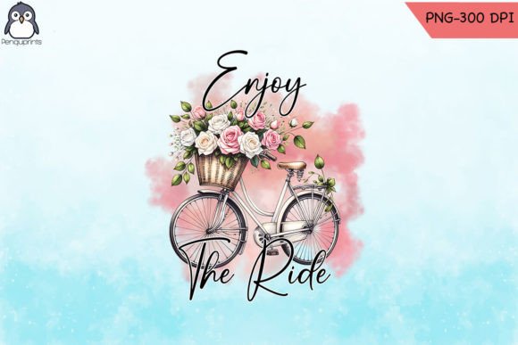 Enjoy Ride Bicycle PNG Graphics for Crafts and Content