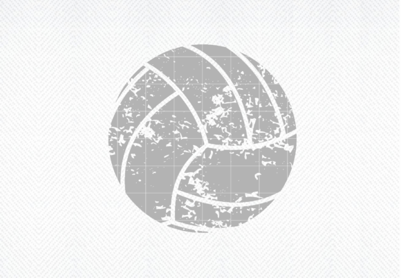 Grunge Distressed Volleyball SVG, PNG Graphics for Crafts