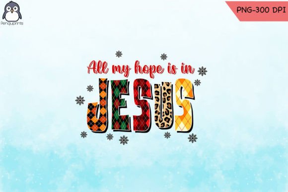 Hope in Jesus Christmas PNG Graphics for Crafts and Content