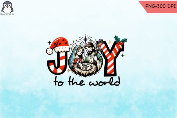 Joy to the World Nativity PNG for Crafts and Graphics