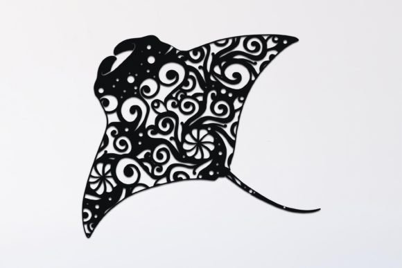 Manta Ray Mandala Drawing 128 Graphics and Illustrations Review