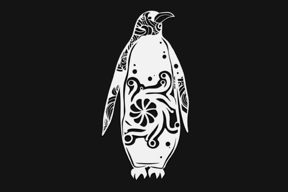 Penguin Mandala Drawing 111 Graphics and Illustrations Review