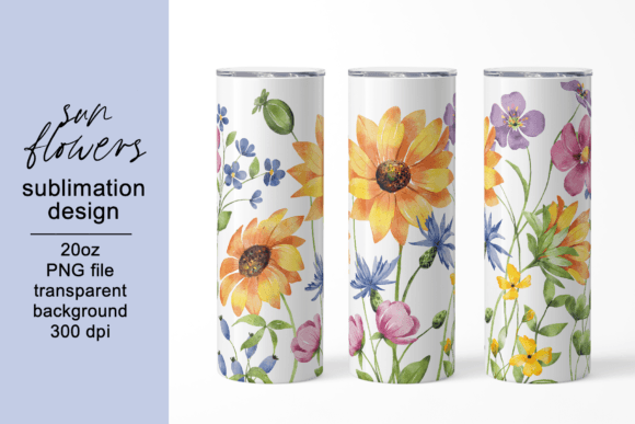 Reviewing Tumbler Sublimation Design, Sunflowers