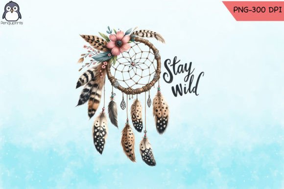 Stay Wild Dreamcatcher Sublimation for Crafts and Graphics
